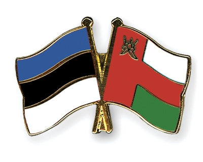 Fahnen Pins Estland Oman