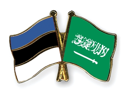 Fahnen Pins Estland Saudi-Arabien