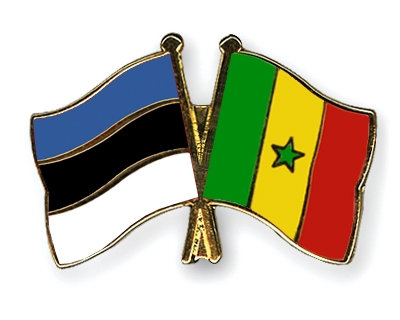 Fahnen Pins Estland Senegal