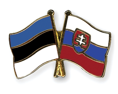 Fahnen Pins Estland Slowakei
