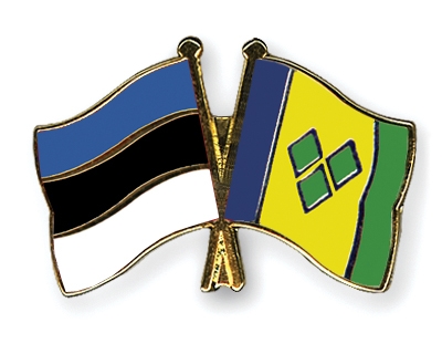 Fahnen Pins Estland St-Vincent-und-die-Grenadinen