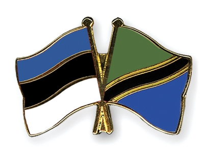 Fahnen Pins Estland Tansania