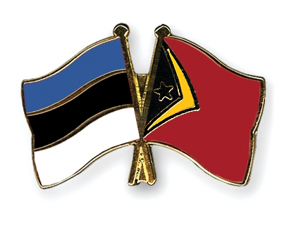 Fahnen Pins Estland Timor-Leste