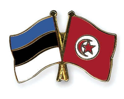 Fahnen Pins Estland Tunesien