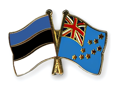 Fahnen Pins Estland Tuvalu