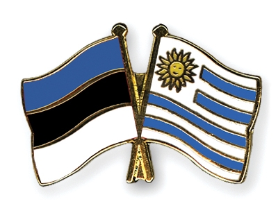 Fahnen Pins Estland Uruguay