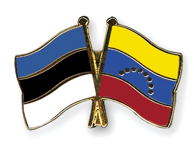 Fahnen Pins Estland Venezuela