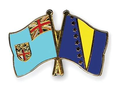 Fahnen Pins Fidschi Bosnien-und-Herzegowina