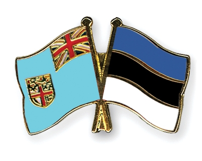 Fahnen Pins Fidschi Estland
