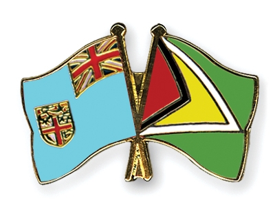 Fahnen Pins Fidschi Guyana