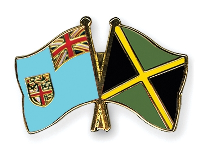 Fahnen Pins Fidschi Jamaika