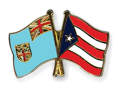 Fahnen Pins Fidschi Puerto-Rico
