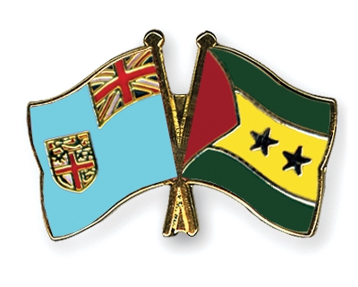 Fahnen Pins Fidschi Sao-Tome-und-Principe