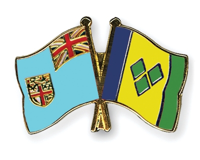 Fahnen Pins Fidschi St-Vincent-und-die-Grenadinen