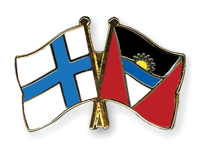Fahnen Pins Finnland Antigua-und-Barbuda