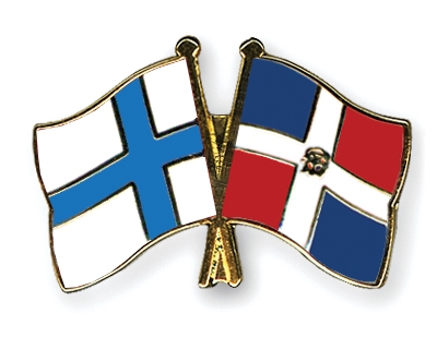 Fahnen Pins Finnland Dominikanische-Republik