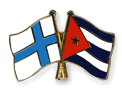 Fahnen Pins Finnland Kuba