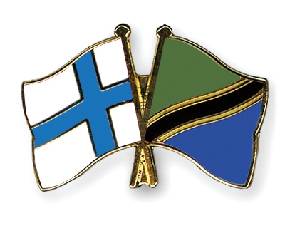 Fahnen Pins Finnland Tansania