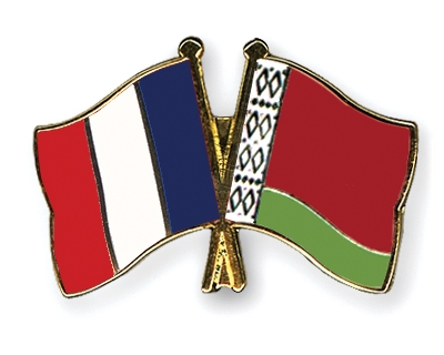Fahnen Pins Frankreich Belarus