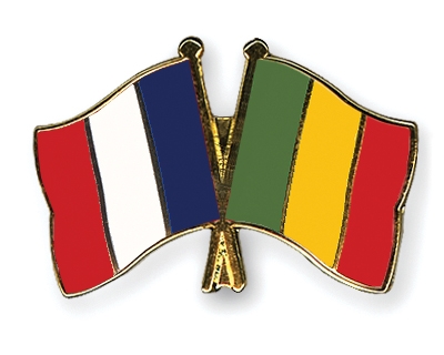 Fahnen Pins Frankreich Mali