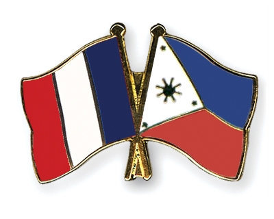 Fahnen Pins Frankreich Philippinen