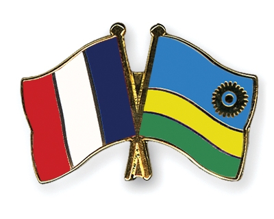 Fahnen Pins Frankreich Ruanda