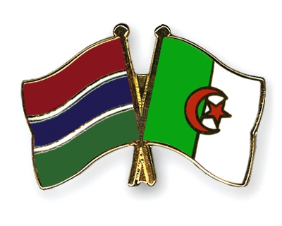 Fahnen Pins Gambia Algerien