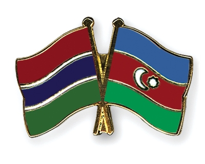 Fahnen Pins Gambia Aserbaidschan