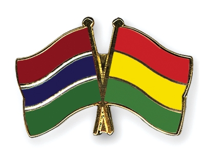 Fahnen Pins Gambia Bolivien