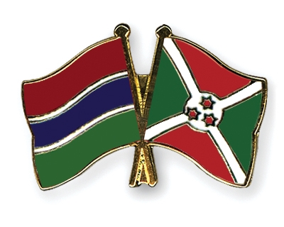 Fahnen Pins Gambia Burundi
