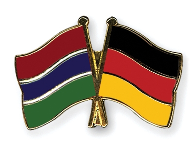 Fahnen Pins Gambia Deutschland