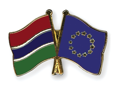 Fahnen Pins Gambia Europa