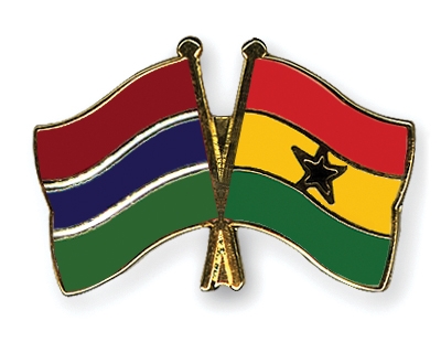 Fahnen Pins Gambia Ghana