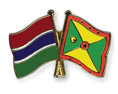 Fahnen Pins Gambia Grenada