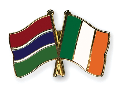 Fahnen Pins Gambia Irland
