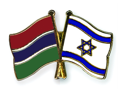 Fahnen Pins Gambia Israel