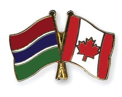 Fahnen Pins Gambia Kanada