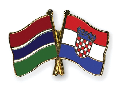 Fahnen Pins Gambia Kroatien