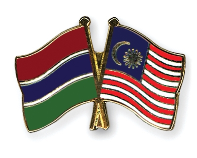 Fahnen Pins Gambia Malaysia