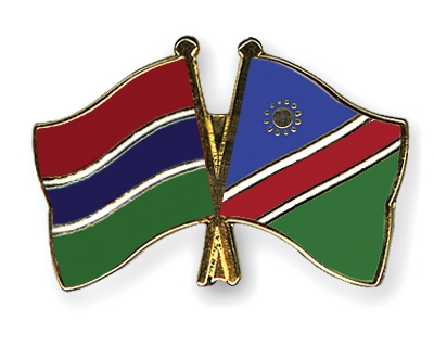 Fahnen Pins Gambia Namibia