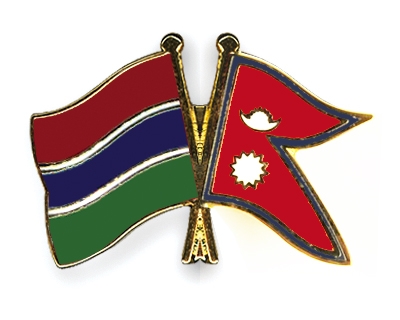 Fahnen Pins Gambia Nepal