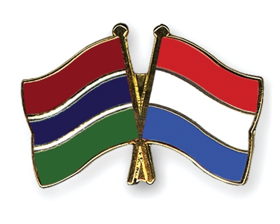 Fahnen Pins Gambia Niederlande