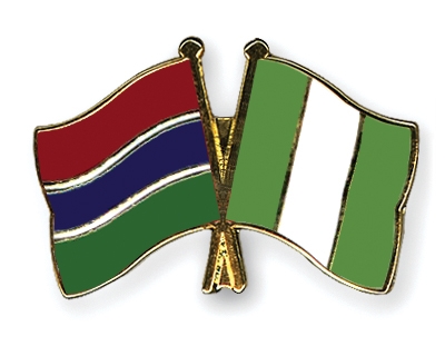 Fahnen Pins Gambia Nigeria
