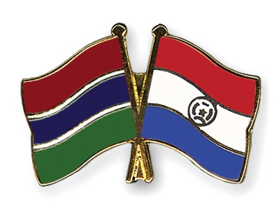 Fahnen Pins Gambia Paraguay