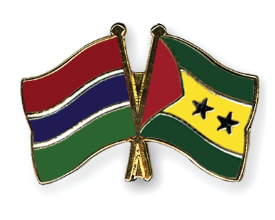 Fahnen Pins Gambia Sao-Tome-und-Principe