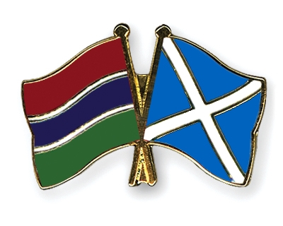 Fahnen Pins Gambia Schottland