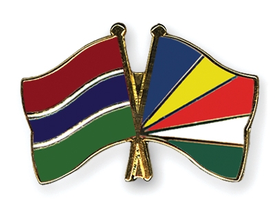 Fahnen Pins Gambia Seychellen