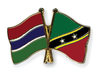 Fahnen Pins Gambia St-Kitts-und-Nevis
