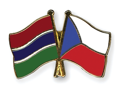 Fahnen Pins Gambia Tschechische-Republik