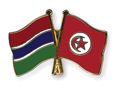 Fahnen Pins Gambia Tunesien